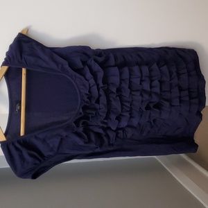 Anthropologie Dark Blue Tshirt